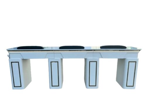 Triple manicure table